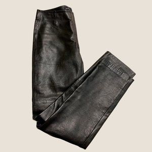 Black Genuine Leather Pants